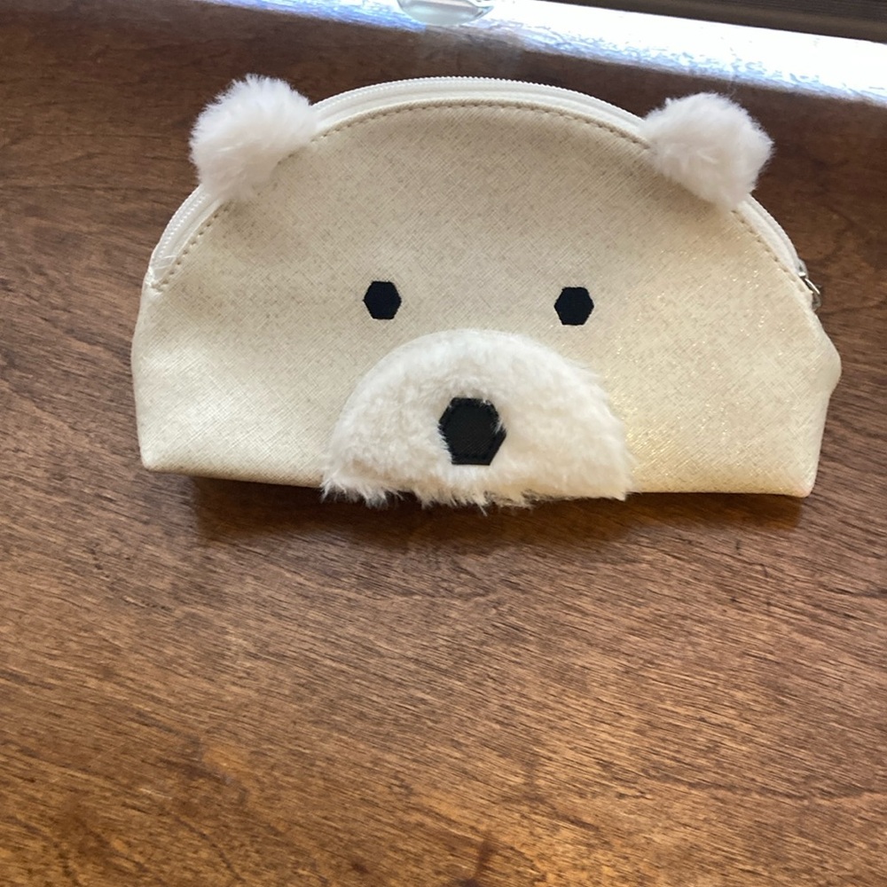 Bath & Body Works Cream Bear Makeup Organizer